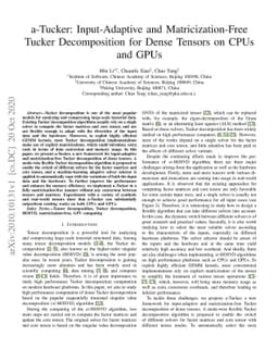 a-Tucker: Input-Adaptive and Matricization-Free Tucker Decomposition for
  Dense Tensors on CPUs and GPUs