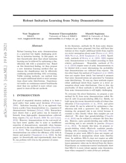 Robust Imitation Learning from Noisy Demonstrations