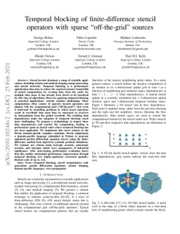 Temporal blocking of finite-difference stencil operators with sparse
  "off-the-grid" sources