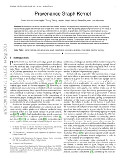 Provenance Graph Kernel