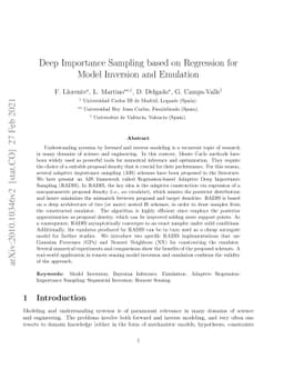 Deep Importance Sampling based on Regression for Model Inversion and
  Emulation