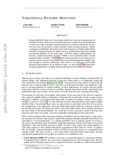 Variational Dynamic Mixtures