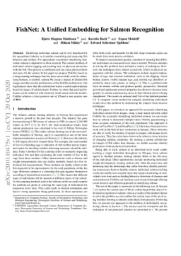 FishNet: A Unified Embedding for Salmon Recognition