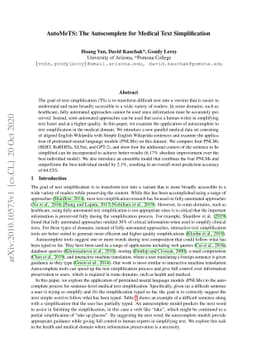 AutoMeTS: The Autocomplete for Medical Text Simplification