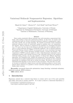 Variational Multiscale Nonparametric Regression: Algorithms and
  Implementation