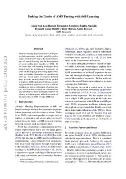 Pushing the Limits of AMR Parsing with Self-Learning