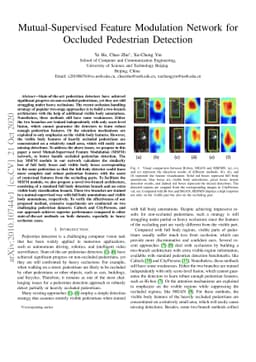 Mutual-Supervised Feature Modulation Network for Occluded Pedestrian
  Detection