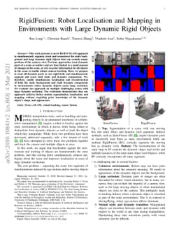 RigidFusion: Robot Localisation and Mapping in Environments with Large
  Dynamic Rigid Objects