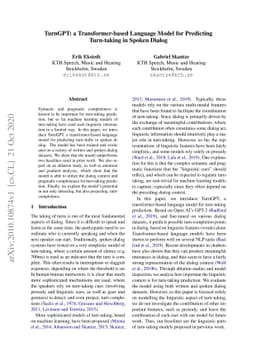 TurnGPT: a Transformer-based Language Model for Predicting Turn-taking
  in Spoken Dialog