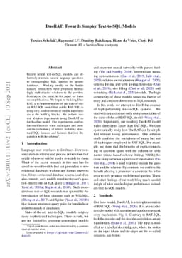 DuoRAT: Towards Simpler Text-to-SQL Models