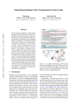 Multi-Domain Dialogue State Tracking based on State Graph