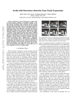 In-the-wild Drowsiness Detection from Facial Expressions