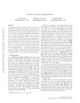 Density of States Graph Kernels