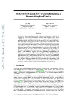 Probabilistic Circuits for Variational Inference in Discrete Graphical
  Models