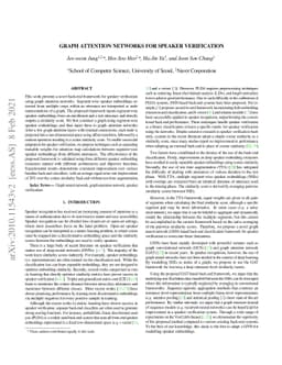 Graph Attention Networks for Speaker Verification