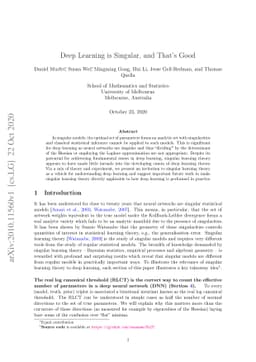 Deep Learning is Singular, and That's Good