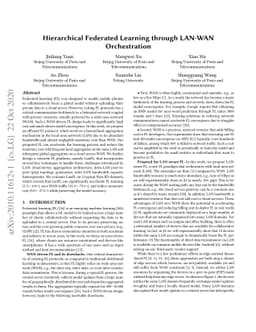 Hierarchical Federated Learning through LAN-WAN Orchestration