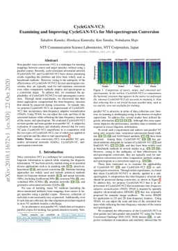 CycleGAN-VC3: Examining and Improving CycleGAN-VCs for Mel-spectrogram
  Conversion