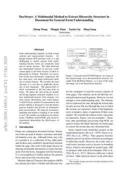 DocStruct: A Multimodal Method to Extract Hierarchy Structure in
  Document for General Form Understanding