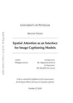 Spatial Attention as an Interface for Image Captioning Models