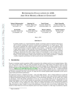 Rethinking Evaluation in ASR: Are Our Models Robust Enough?