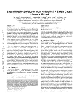 Should Graph Convolution Trust Neighbors? A Simple Causal Inference
  Method