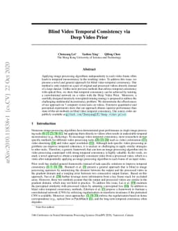 Blind Video Temporal Consistency via Deep Video Prior