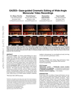 GAZED- Gaze-guided Cinematic Editing of Wide-Angle Monocular Video
  Recordings