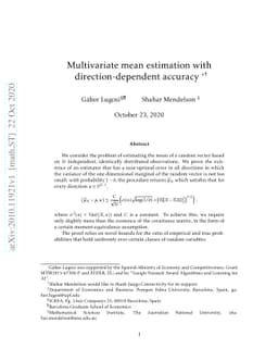 Multivariate mean estimation with direction-dependent accuracy