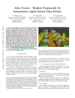 Atlas Fusion -- Modern Framework for Autonomous Agent Sensor Data Fusion