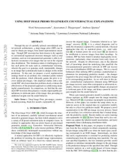Using Deep Image Priors to Generate Counterfactual Explanations