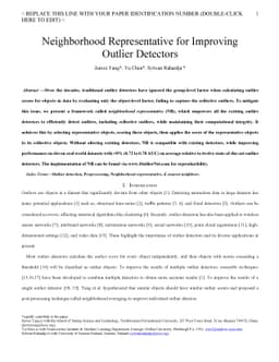 Simple Neighborhood Representative Pre-processing Boosts Outlier
  Detectors