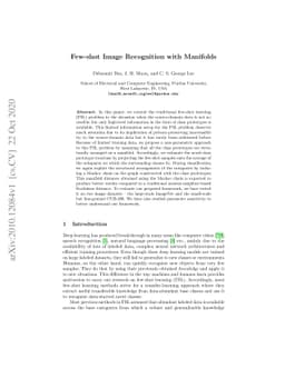 Few-shot Image Recognition with Manifolds