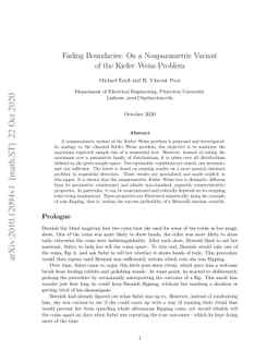 Fading Boundaries: On a Nonparametric Variant of the Kiefer--Weiss
  Problem