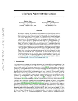Generative Neurosymbolic Machines