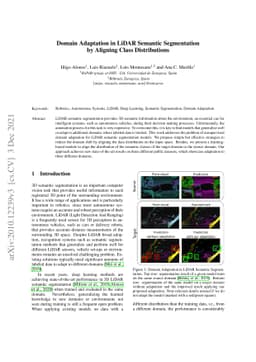 Domain Adaptation in LiDAR Semantic Segmentation by Aligning Class
  Distributions