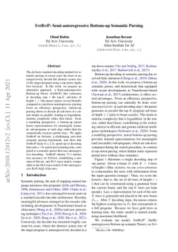 SmBoP: Semi-autoregressive Bottom-up Semantic Parsing