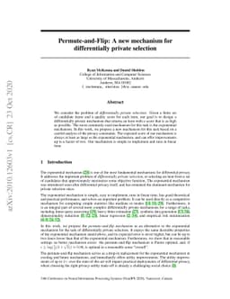 Permute-and-Flip: A new mechanism for differentially private selection
