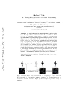 3DBooSTeR: 3D Body Shape and Texture Recovery