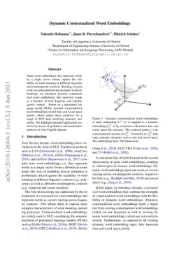Dynamic Contextualized Word Embeddings