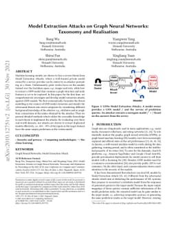 Model Extraction Attacks on Graph Neural Networks: Taxonomy and
  Realization