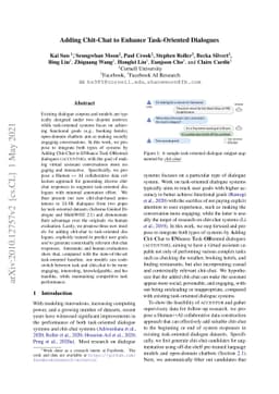 Adding Chit-Chat to Enhance Task-Oriented Dialogues