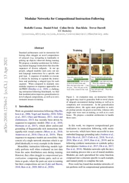 Modular Networks for Compositional Instruction Following
