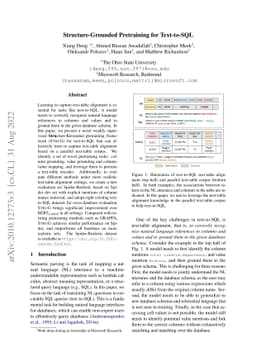 Structure-Grounded Pretraining for Text-to-SQL
