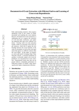 Document-level Event Extraction with Efficient End-to-end Learning of
  Cross-event Dependencies