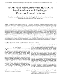 MARS: Multi-macro Architecture SRAM CIM-Based Accelerator with
  Co-designed Compressed Neural Networks