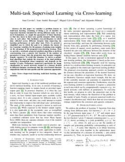 Multi-task Supervised Learning via Cross-learning