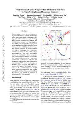 Discriminative Nearest Neighbor Few-Shot Intent Detection by
  Transferring Natural Language Inference