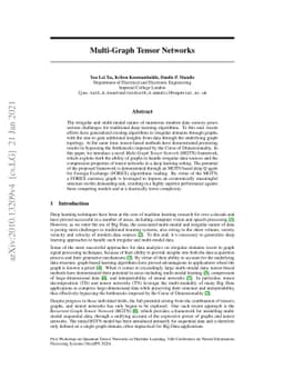 Multi-Graph Tensor Networks