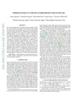 Improved Mask-CTC for Non-Autoregressive End-to-End ASR
